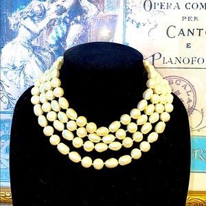 4 string Pearl Necklace